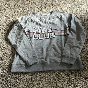 Cozy, oversized, pullover sweatshirt